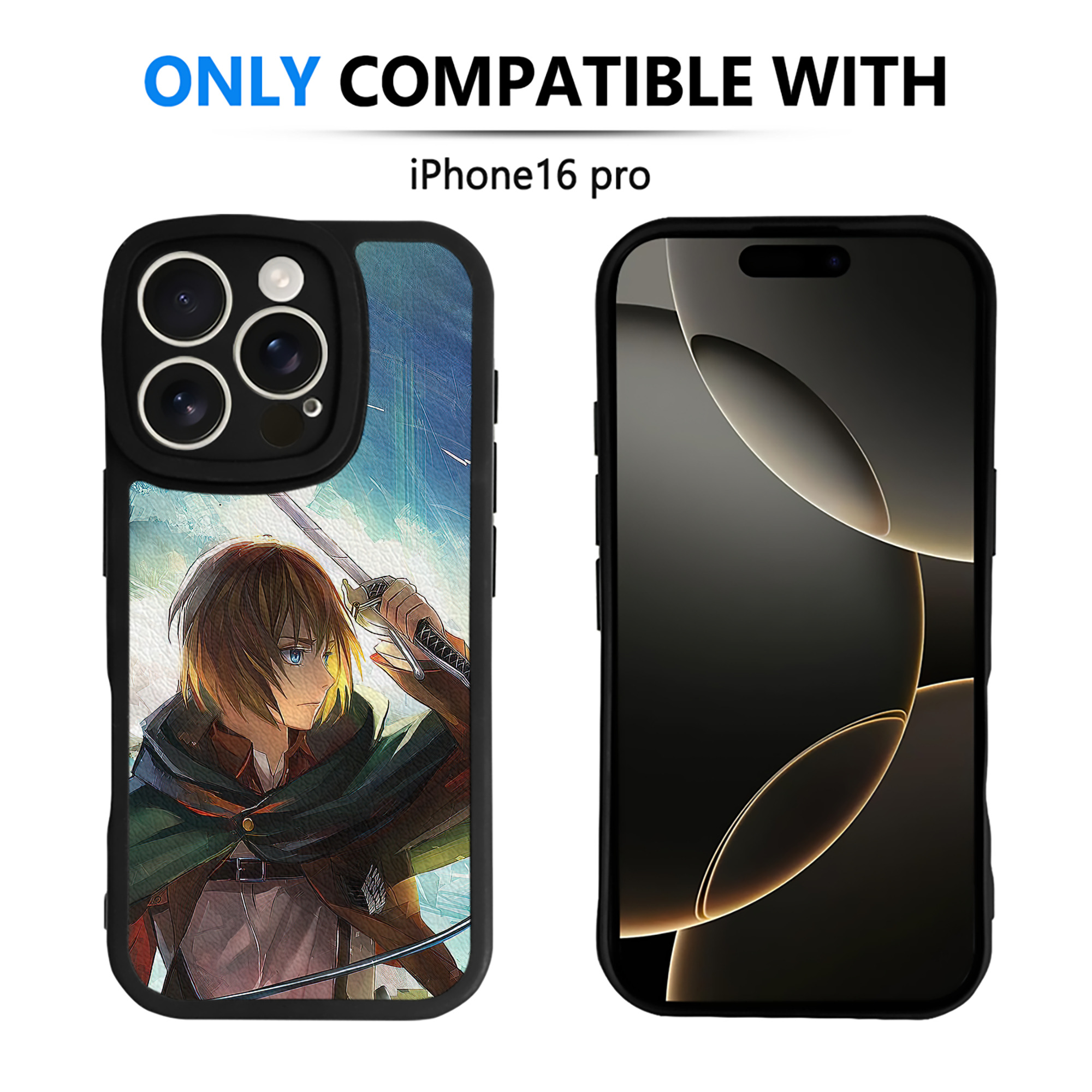 （画像用） 進撃の巨人 Attack on Titan 【iPhone 16シリーズ対応】シリコンスマホケース（レザー調） 材質：シリコン
